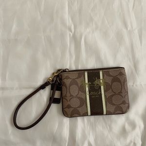 Coach Logo Wristlet